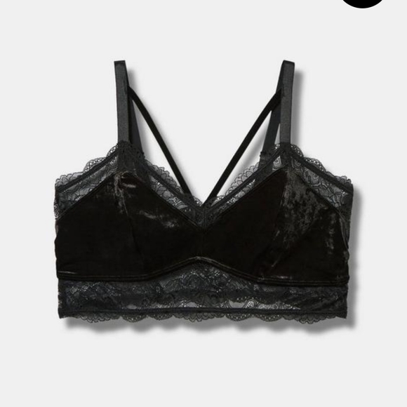 Velour Bralette - Picture 4 of 7